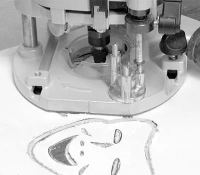 Fresar linhas com tupia