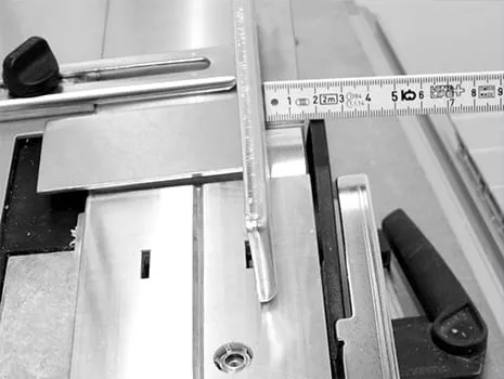 Ajustar largura do rebaixo