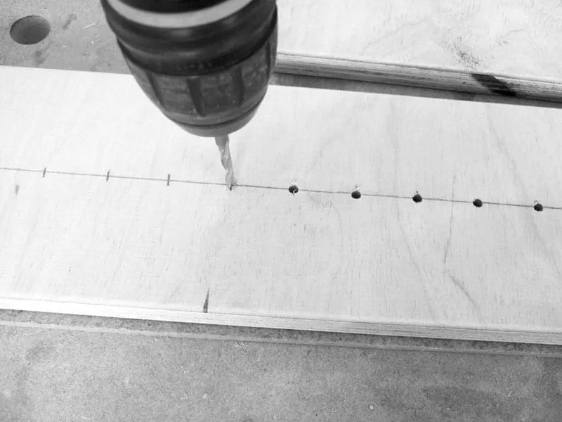 Fresadora: Fazer furos para parafusos de cabeça escareada M5