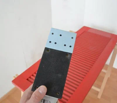 Lixadora As portadas com um revestimento intacto podem ser trabalhadas com a lixadora linear DUPLEX e a sola especial.