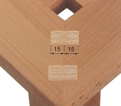 Fresadora Ajustar a profundidade de fresagem para 15 mm.