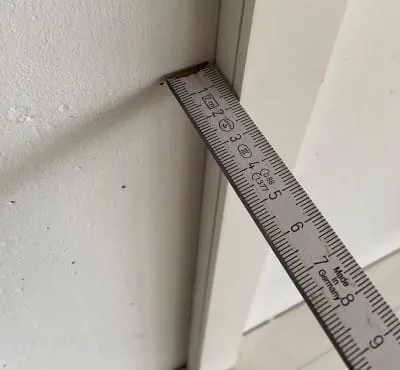 Medição da profundidade da ranhura