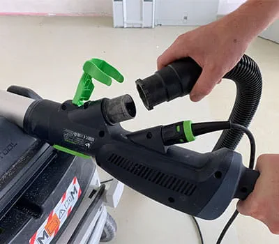 lixadora: Conectar a PLANEX ao aspirador móvel