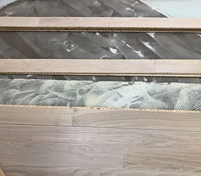 Serras Colocação das tábuas de madeira