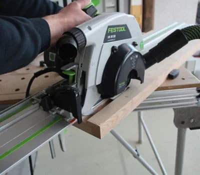 Serra circular Cortar à medida e preparar degraus