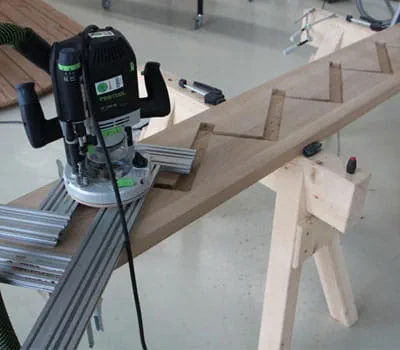 Serra circular Preparar as fresagens dos banzos