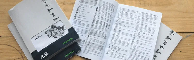 Instruções de utilização Festool